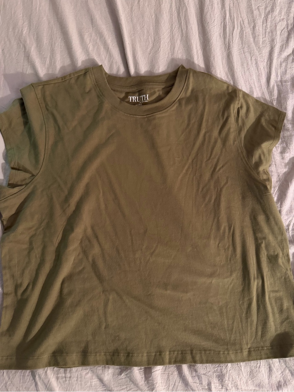 TRUTH Olive Green Crew Neck Women’s T-Shirt